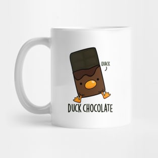 Duck Chocolate Funny Dark Chocolate Pun Mug